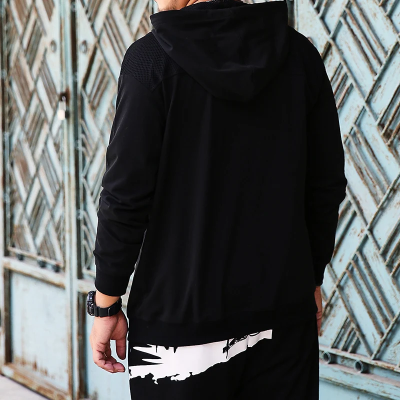 Мужские толстовки с капюшоном буквами уличная хип-хоп мужские японские