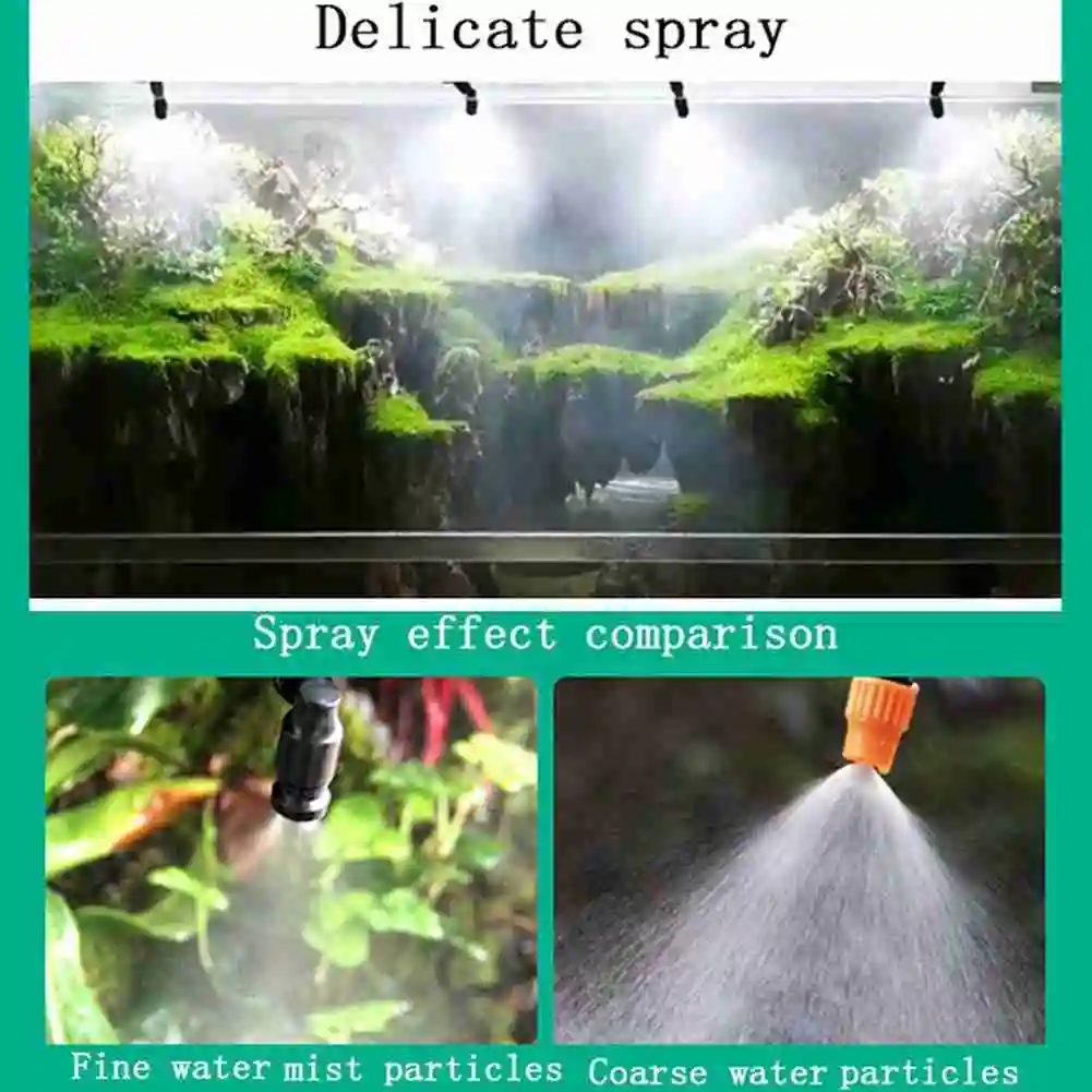Intelligent Reptile Fogger Terrariums Humidifier Electronic Timer Automatic Mist Rainforest Spray System Kit Sprinkler | Дом и сад
