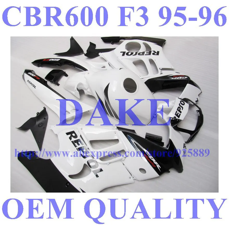 

Tank + For HONDA 95-96 CBR600F3 White Repsol CBR 600F3 95 96 CBR600 F3 A3256g CBR 600 F3 1995 1996 Fairings -TIM