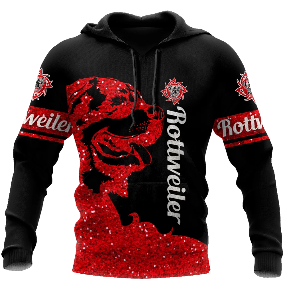 

Красивые толстовки с 3D принтом животных ротвейлера, модная Толстовка в стиле Харадзюку, Повседневная Толстовка Унисекс на молнии, куртка ...