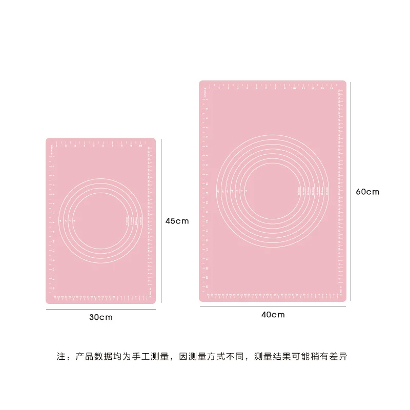 

Nordic Kitchen Food Grade Silicone Kneading Mat Kitchen Baking Thicken Heat-resistant Bread Flour Roll Mat Baking Accessories