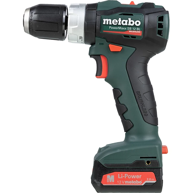 Дрель-шуруповерт METABO PowerMaxx SB 12 BL 2Ач с двумя аккумуляторами (601077500) | Инструменты