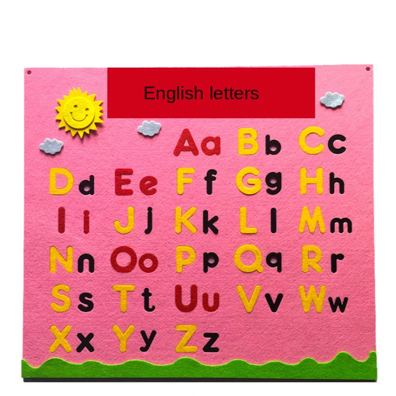A Z английские буквы слово войлочные прокладки из искусственного меха детский сад
