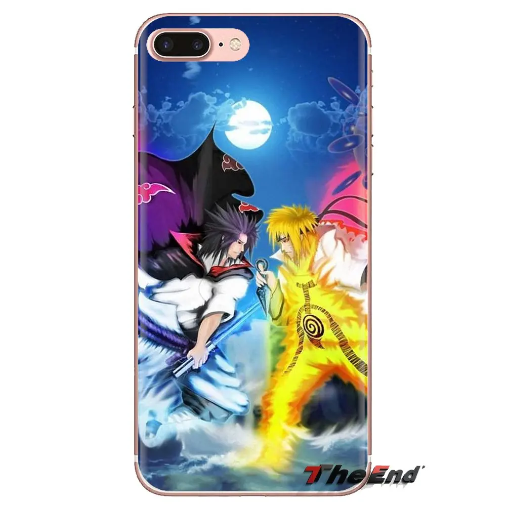 TPU Cover naruto uzumaki and sasuke uchiha For Samsung Galaxy S2 S3 S4 S5 MINI S6 S7 edge S8 S9 Plus Note 2 3 4 5 8 Coque Fundas |