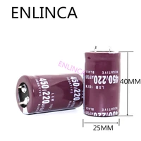 830pcslot 450v 220uf 450v220uf aluminum electrolytic capacitor size 2540mm eck2 20