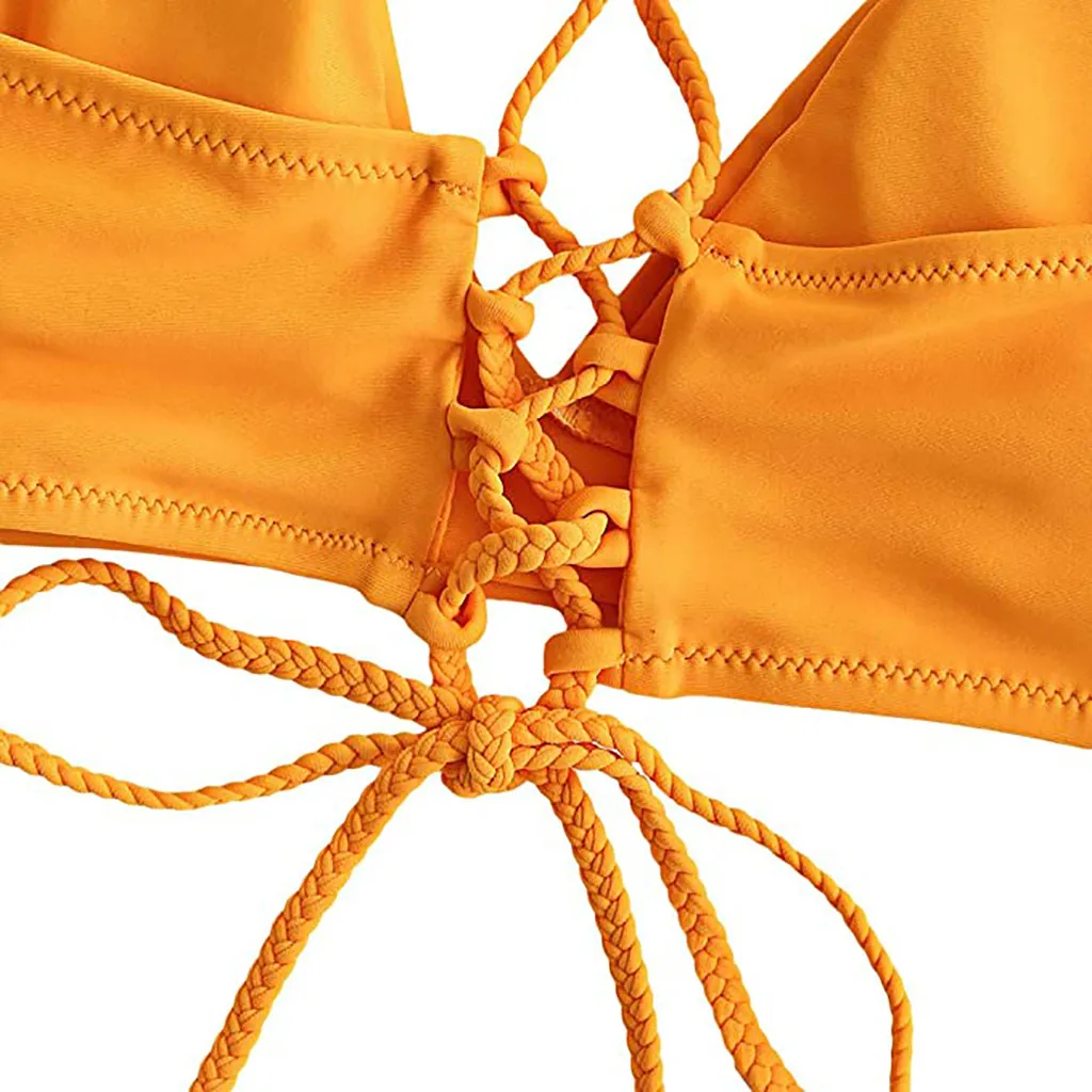 

Women's Swimming Suit 2021 Sexy Women Bandage Push-up Bikini Tops Padded Bra Swimsuit Swimwear Beachwear swimwear women tankini