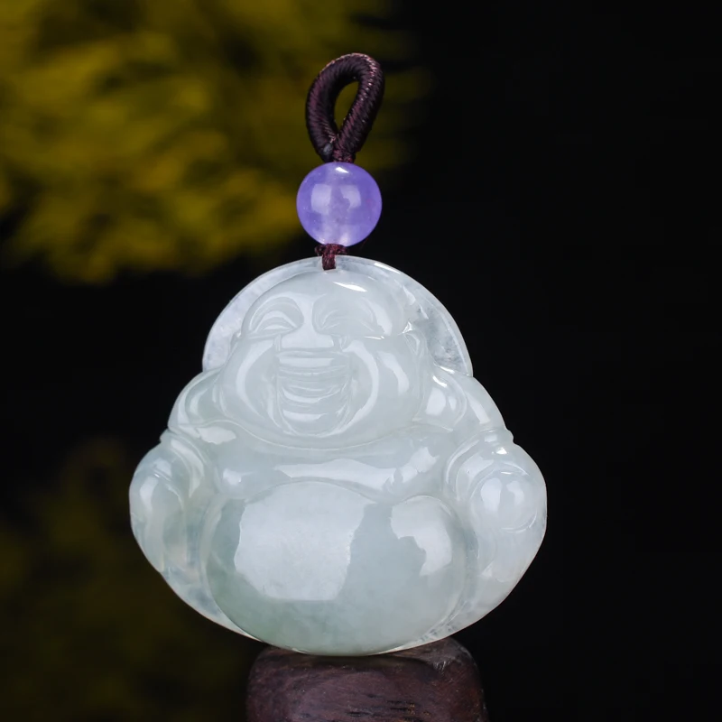 Женская подвеска в виде Будды с изумрудом | Украшения и аксессуары