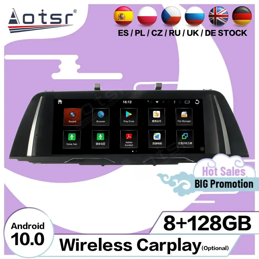 

8+256GB Multimedia Stereo Android 12 Player For BMW 5 Series F10 F11 2009 2010 2011 2012 2013 2014 2015 GPS Navi Radio Head Unit
