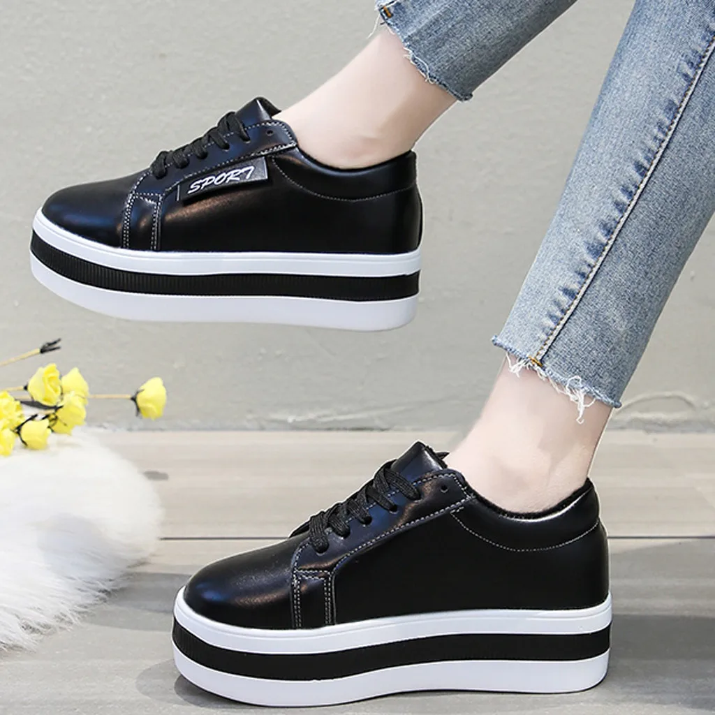 

2020 New Fashionable Women Sneakers Women's Shoes with Platform Casual Sneakers Sports Platform Sneakers Women Platform Shoes
