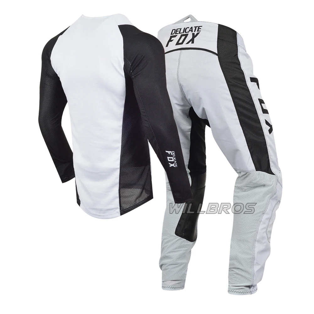 2020 DELICATE FOX Black Blue Jersey Pant Men's Gear for Motocross Dirt Bike MX SX Off-Road | Автомобили и мотоциклы