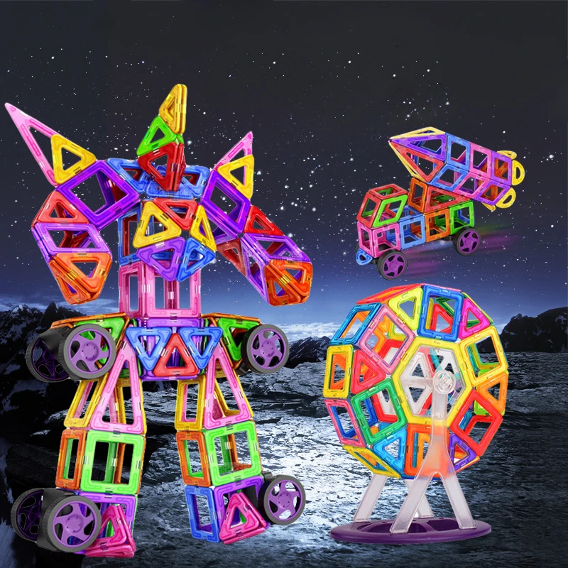 Магнитный конструктор мини-размера игрушка Строительный набор магниты для детей