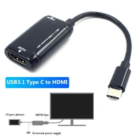 type c to hdmi compatible 1080p hd audio video converter cable adapter for phone tv laptop