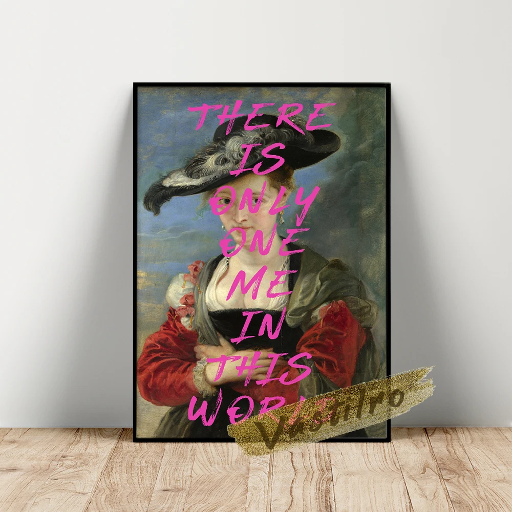 

Women Feminist Positive Art Prints Classic Poster Retro Wall Art Living Room Home Decor Vintage Canvas Painting Wall Picture