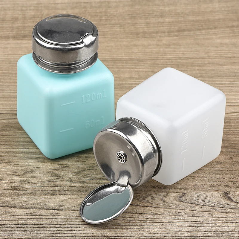 

JCD Plastic Bottle Alcohol Bottle 120mlStorage Cleaner Soldering Paste Flux Press Metal Cap for Phone Tablet PC Repair Tools