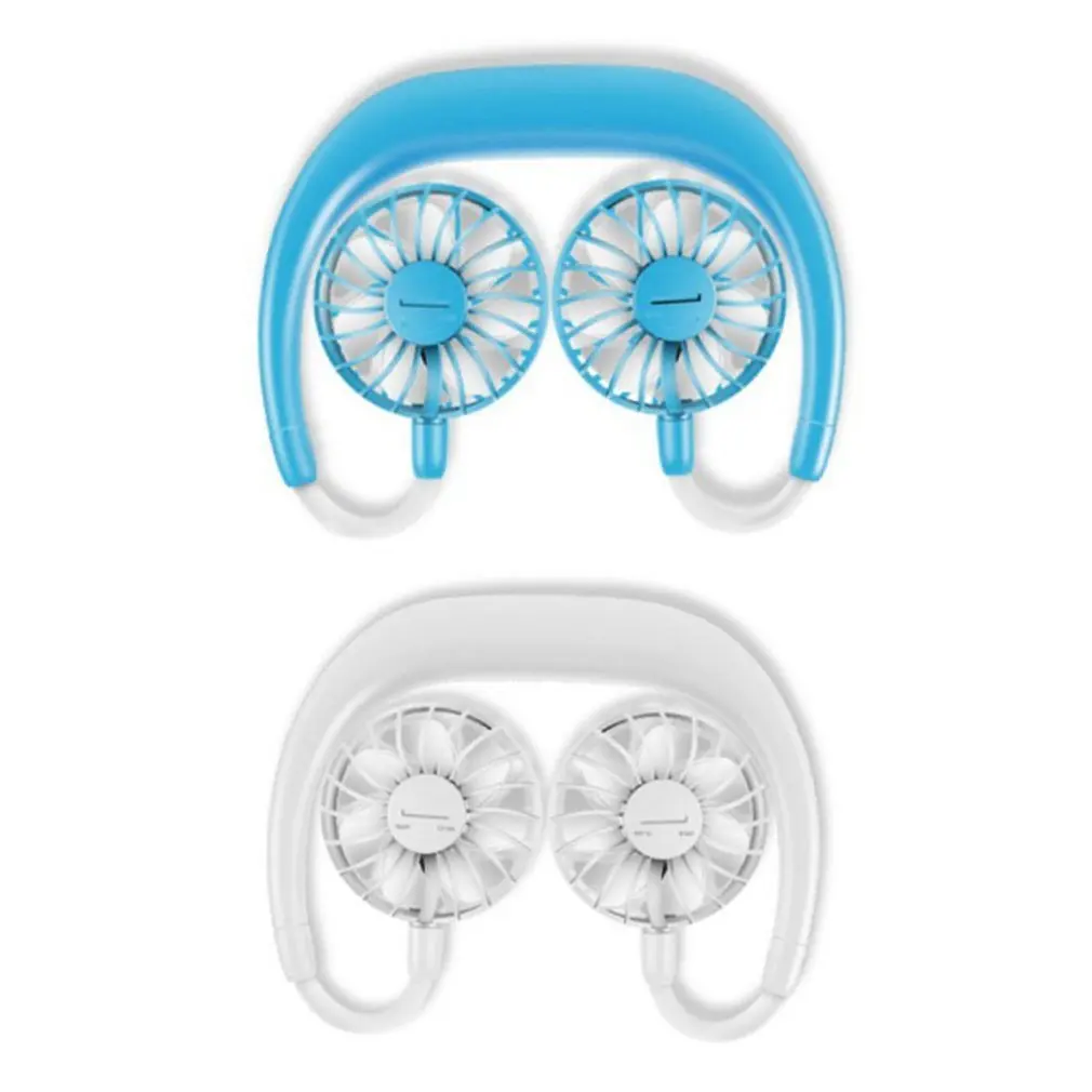 

3-leaf sports wear hanging neck fan first generation Plastic Ordinary round 360 Degree Rotation Refrigeration