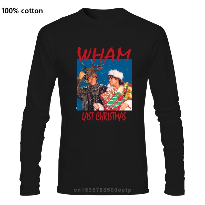 

Wham Last Christmas George Michael Xmas Unisex Ladiesmen's T Shirt Men Women B415 Tee Shirt for youth middle-age the elder