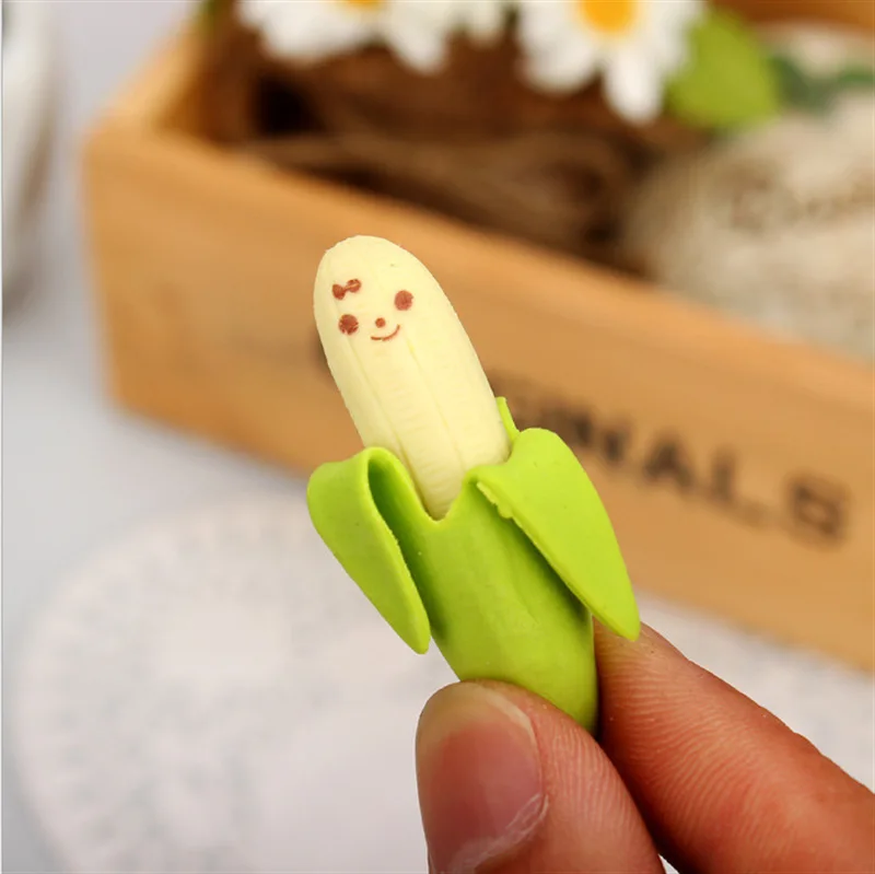 Kup 24 Sztuk Kreatywny Gumka Banan Piśmienne świeże I śliczne Szkolne Cartoon Student Nagroda Dzieci Gumka