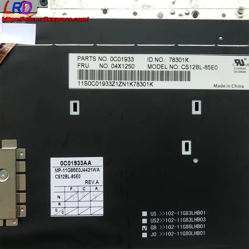 Новая клавиатура с испанской раскладкой для ноутбука Lenovo Thinkpad X230 X230i X230T T430 T430i T430S