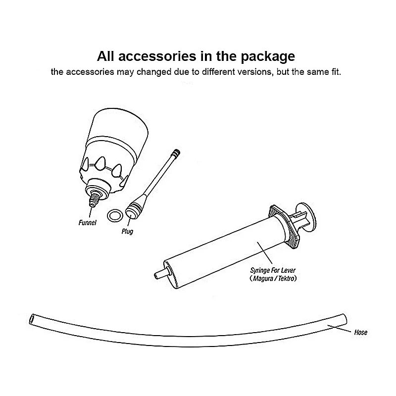 

Bicycle Hydraulic Disc Brake Mineral Oil Bleed Kit Funnel Syringe Oil Stoper Bike Brake Repair Tools Kit Bicycle Parts Universal