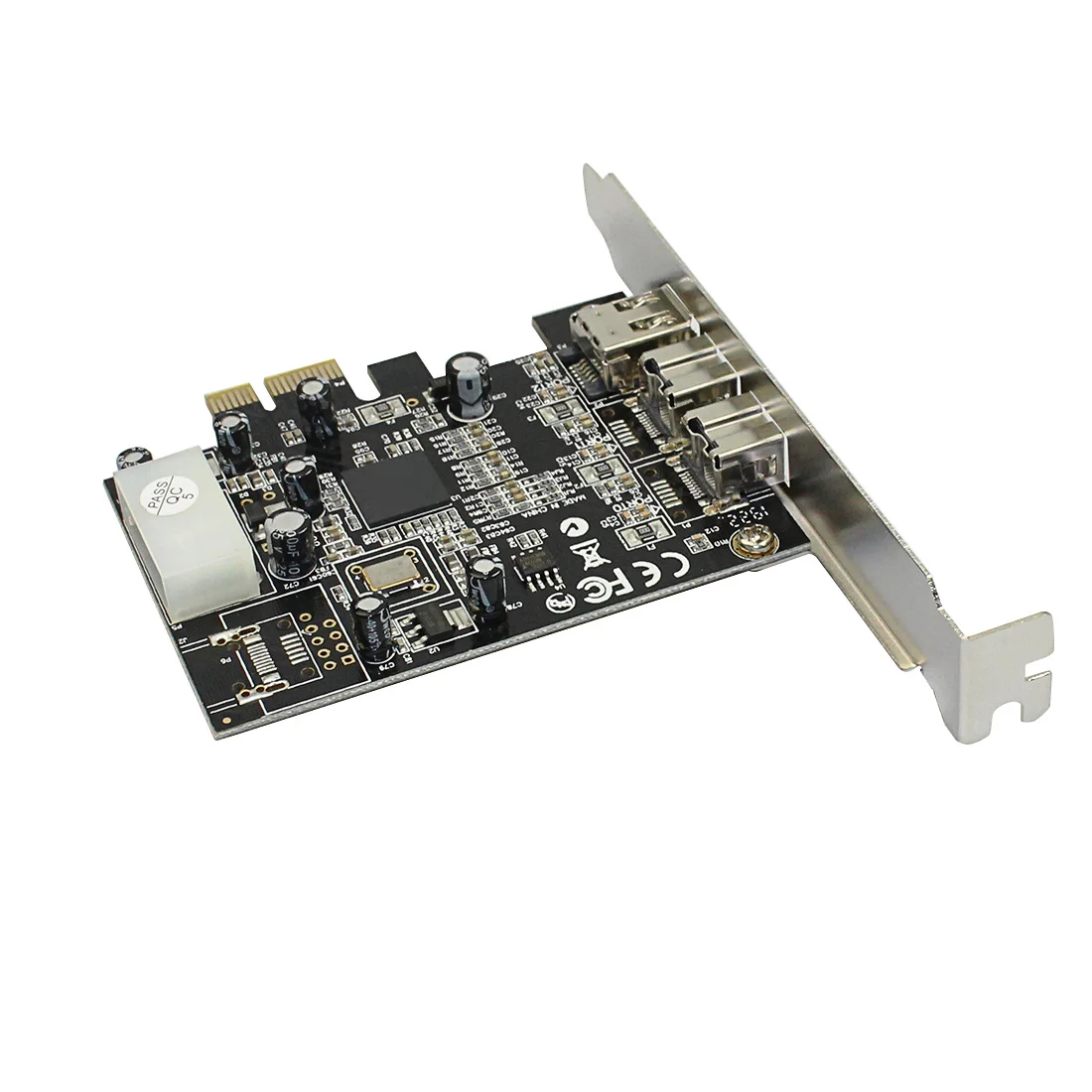 XT-XINTE PCIE Combo 3 порта 2x 1394B 9Pin + 1x 1394A 6Pin PCI-Express плата расширения контроллера IEEE 1394 B A |