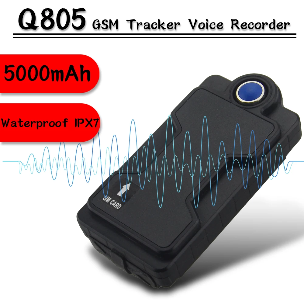 Голосовой регистратор Q805 GSM с функцией голосовой активации слот для SD + SIM карты