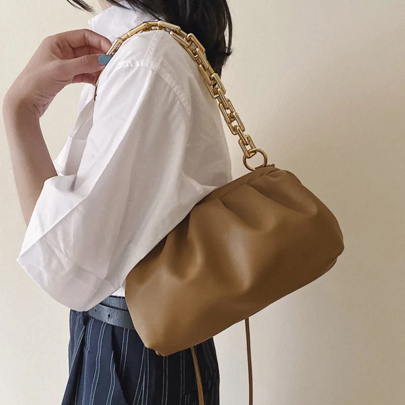 Сумка-слинг Женская на цепочке Роскошный дизайнерский саквояж плечо от