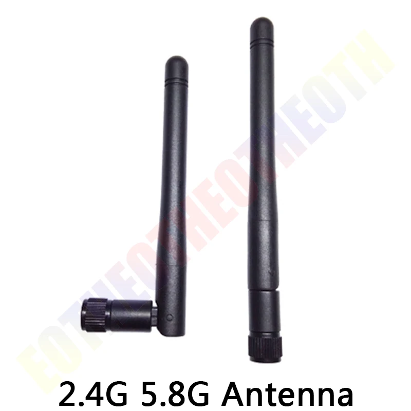 eoth 5pcs iot wifi Antenna 5.8 Ghz 2.4ghz 3dBi SMA Male 2.4G 5.8G antena pbx Antenne wireless router  11.8cm Connector Dual Band