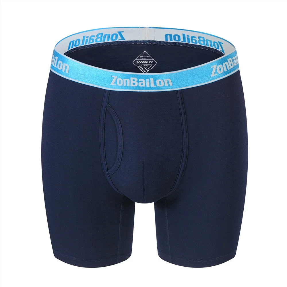 Men's Underwear Shorts Boxer-3-Colors-Choice Sexy Male  Bamboo Fiber Comfortable Briefs 4 PCS