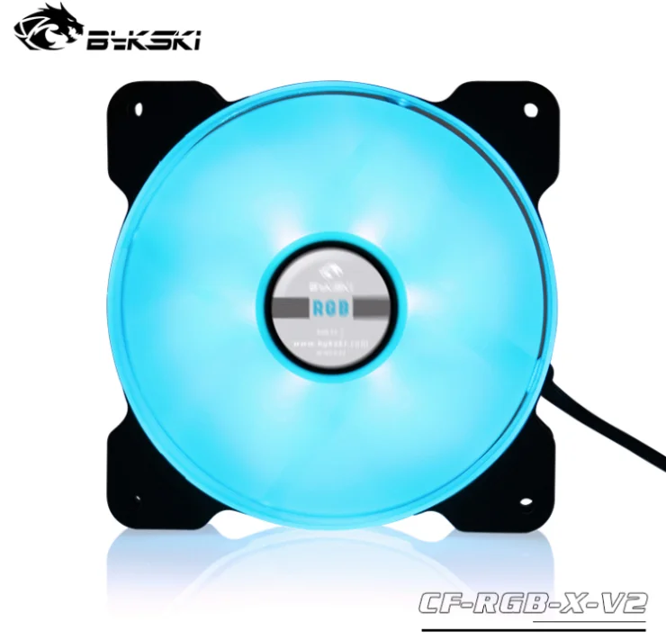 Bykski RGB вентилятор цветной Halo 12 см светящийся тихий материнская плата AURA SYNC 12В