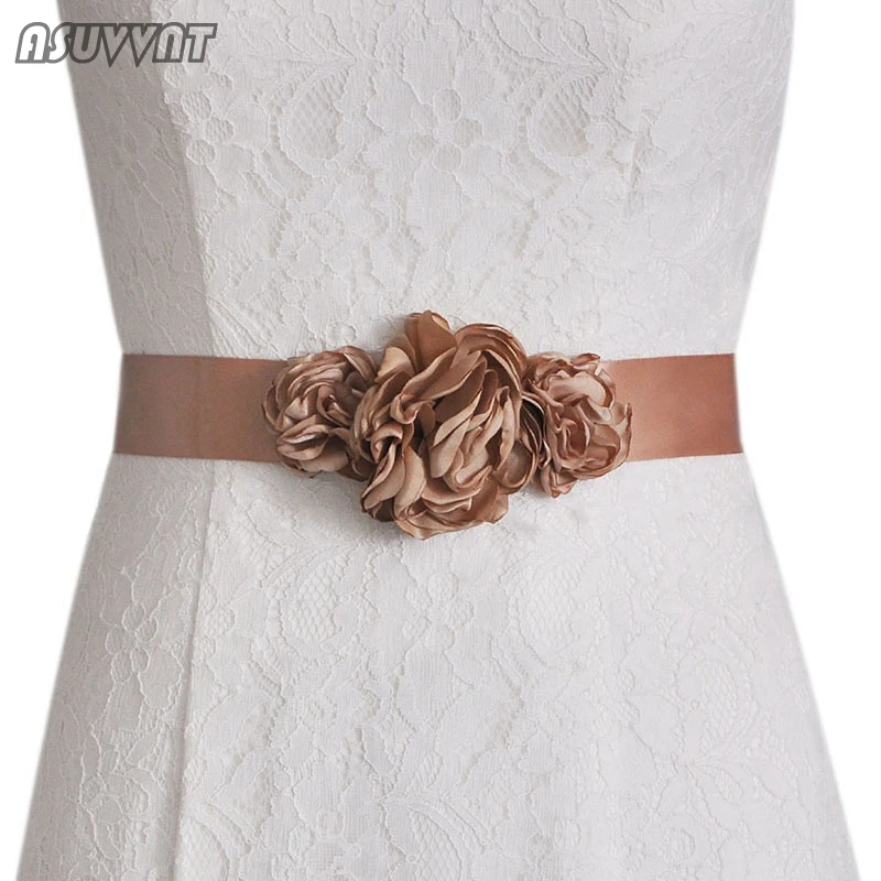 

Ремень женский, Свадебный, с цветочным узором