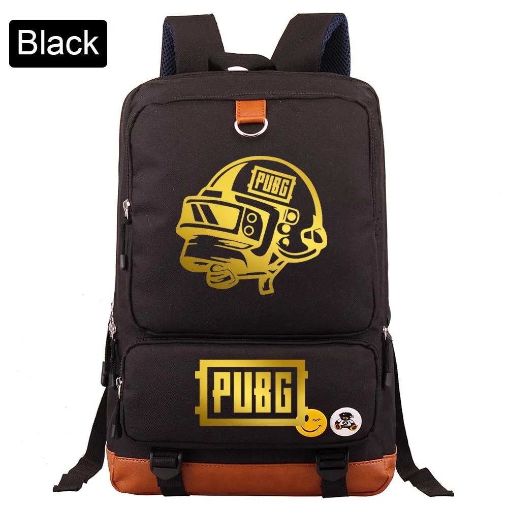 

PUBGS School Backpack Notebook Laptop Travel Game Bags Luminous