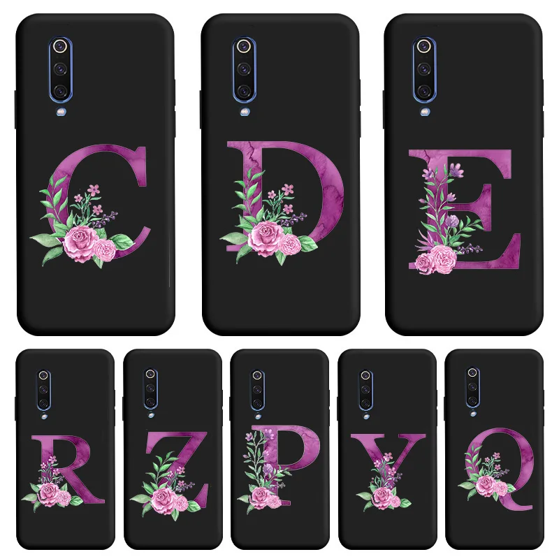 

Art letters TPU Soft Shell For XIAOMI 9 9SE 9Pro Case Fetal Flower Silicone Matte Phone Case For XIAOMI 9 9SE 9Pro Phone