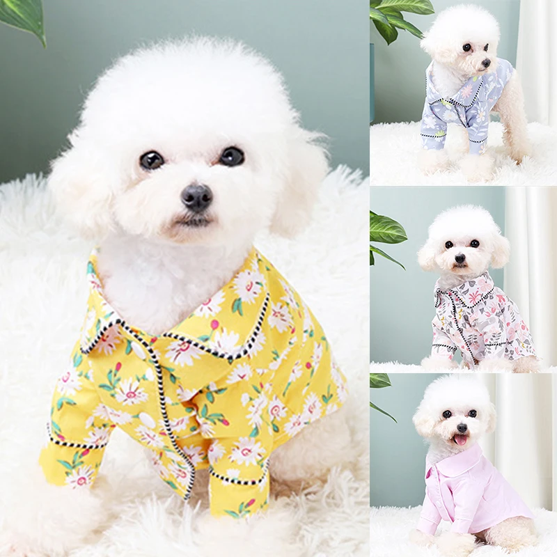 

Luxury Clothes For Dog Fashion Dog Pajamas Pet Clothing For Small Medium Dogs Clothes Coat Korean Style Comfortable Pet Pajamas