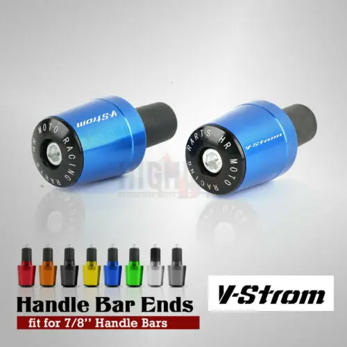 

Motorcycle CNC 7/8'' 22MM Handlebar Handle Bar End Grips Cap Weight Plugs Silder For SUZUKI V-strom DL1000 DL 650