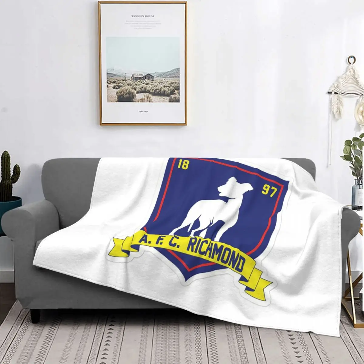 

Футбольное одеяло AFC, Ричмонд, Флисовое одеяло для спальни, дивана, кровати