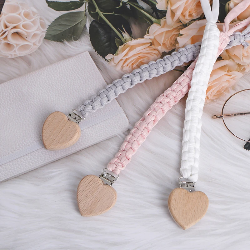 

Anti-Loss Rope Handmade Cotton Braided Vintage Pacifier Chain For Infant Unisex Dummy Clips Baby Pacifier Clips Pacifier