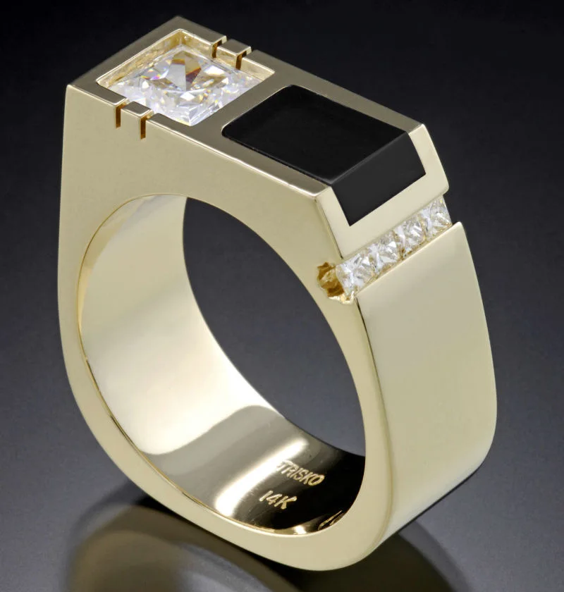 

Men's Ring Punk Rock Smooth Stainless Steel Signet Ring For Men Hip Hop Party Jewelry Wholesale Male Wedding Anel