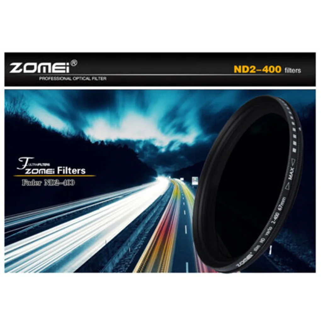 Высококачественный фильтр ZOMEI для фотосъемки регулируемый Фейдер нейтральной