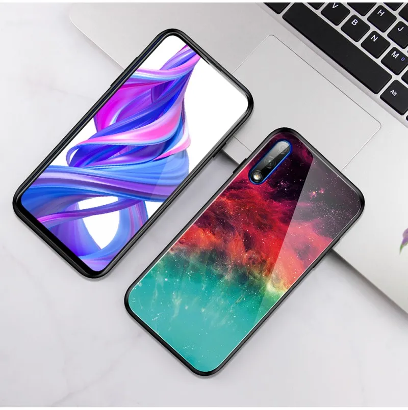 Чехол для huawei Honor 9X Pro 10i 20i P Smart Z Y6 Y9 Prime чехол с мраморным покрытием из закаленного стекла для huawei Honor 20 Pro 8A чехол