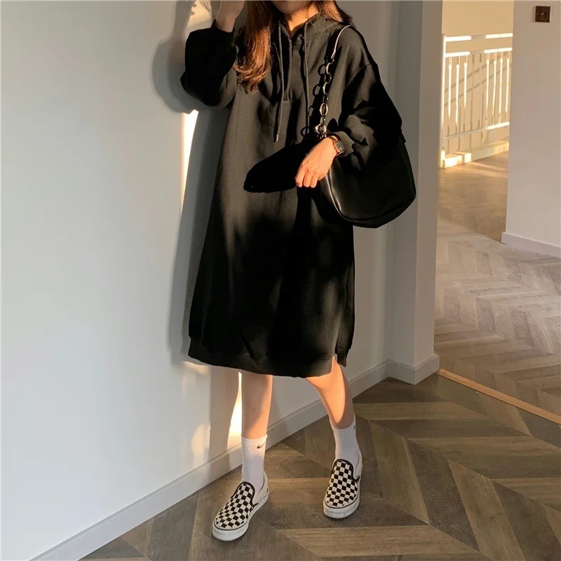 

Осень/Зима настоящая фотография в Корейском стиле ленивый стиль однотонный с мехом утолщенный