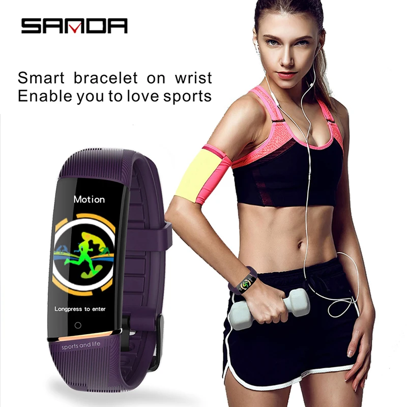SANDA Роскошные брендовые Bluetooth Смарт часы для IOS Android мужские и женские