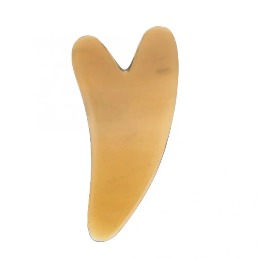 Скребок гуаша с натуральным Рогом ручной роликовый массажер для тела снятие