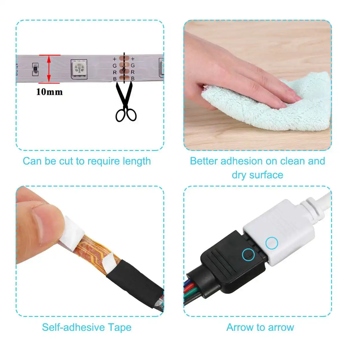 

10M 33ft Waterptoof RGB LED Strip Light SMD 2835 5050 led Strips Light Flexible Stripe Lamp blueooth APP AND Remote Controller