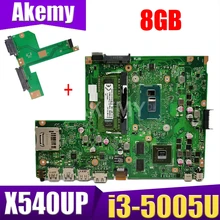 Akemy laptop Motherboard X540UP X540U A540U R504U Mainboard W/ i3-5005U 8GB RAM DDR3 GT920M GPU Free HDD board