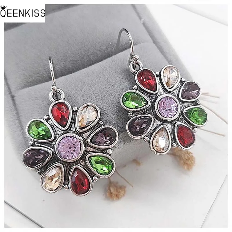 

QEENKISS EG6221 изящные ювелирные изделия оптом модные женские свадебные серьги на день рождения