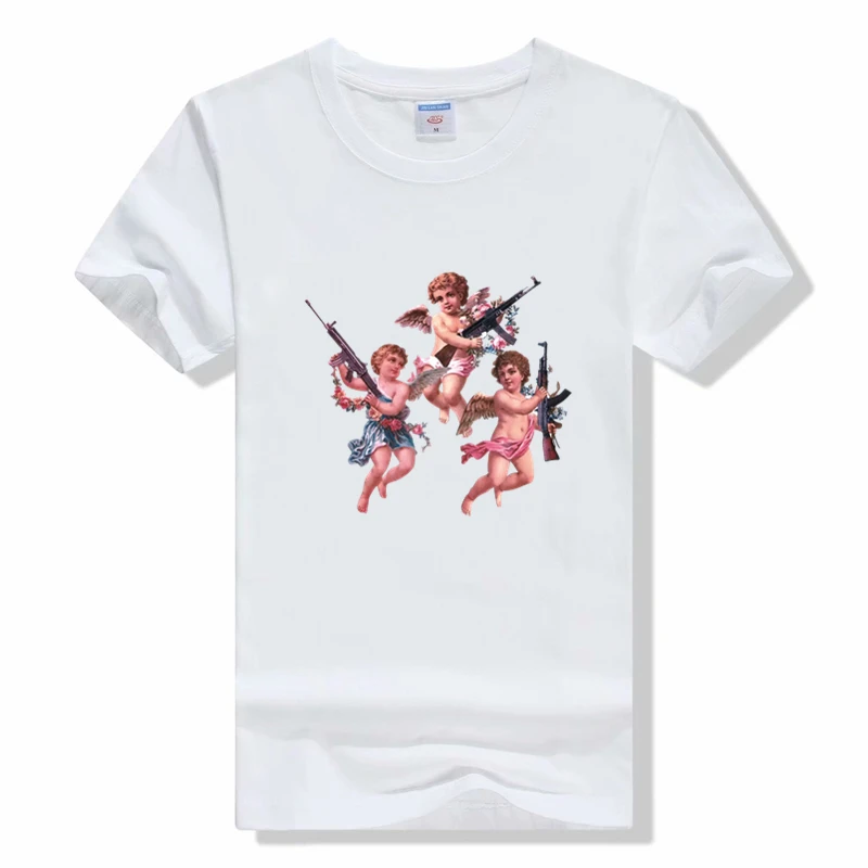 Футболка женская летняя с принтом Купидон Ангел | Мужская одежда