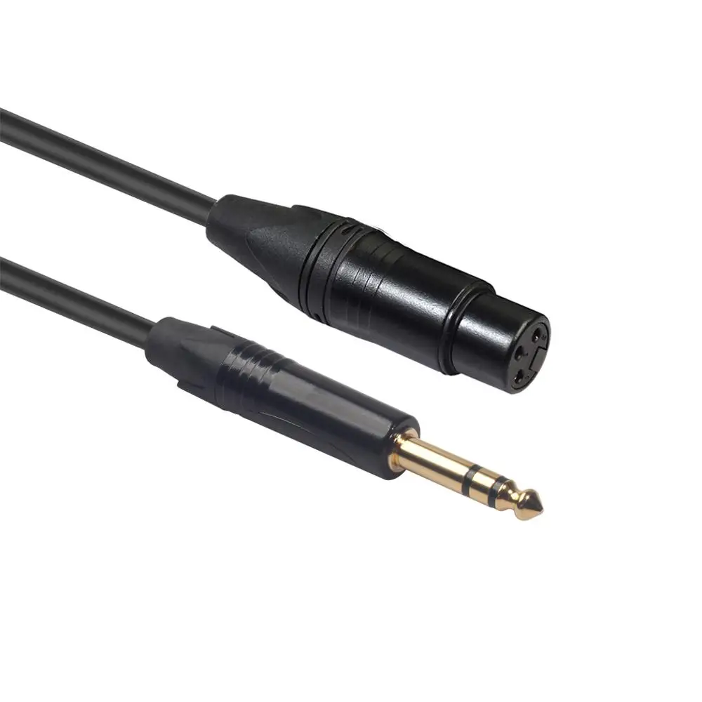1M 2M 3m MDouble один микрофон для слежки провод шнур XLR Мужской к гнезду 6 35/6 5 мм штекер