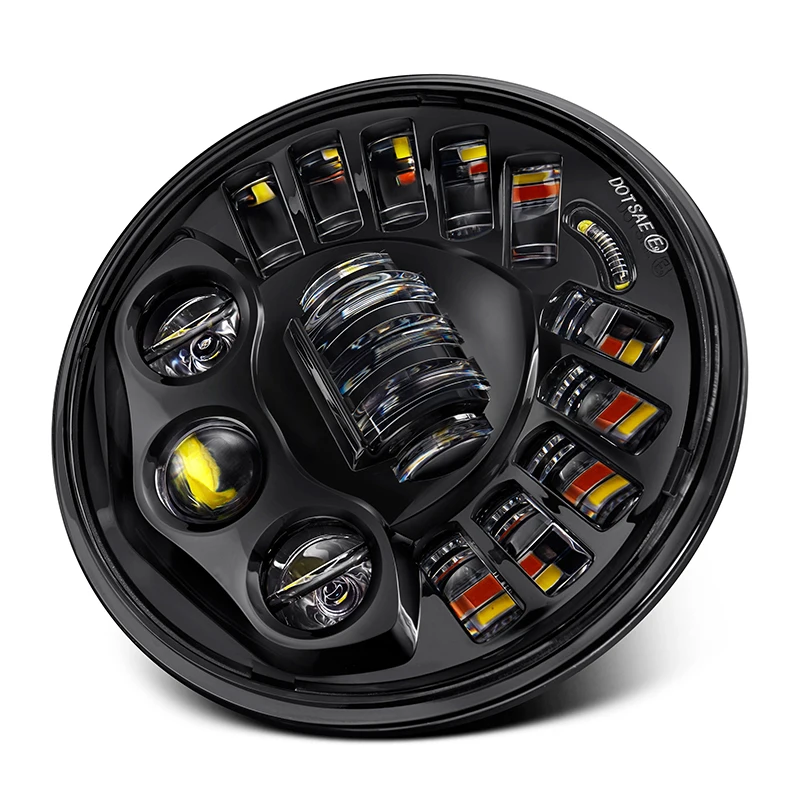 

Модель JW динамика 8790 стильная Адаптивная 7-дюймовая мотоциклетная фара