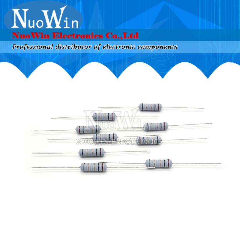 20pcs 2W 5% Wire Wound Resistor Fuse Winding Resistance 0.1R 0.05 0.1 0.22 0.33 0.47 0.5 1 2.2 3 4.7 5.1 6.8 10 22 47 51 100 ohm |