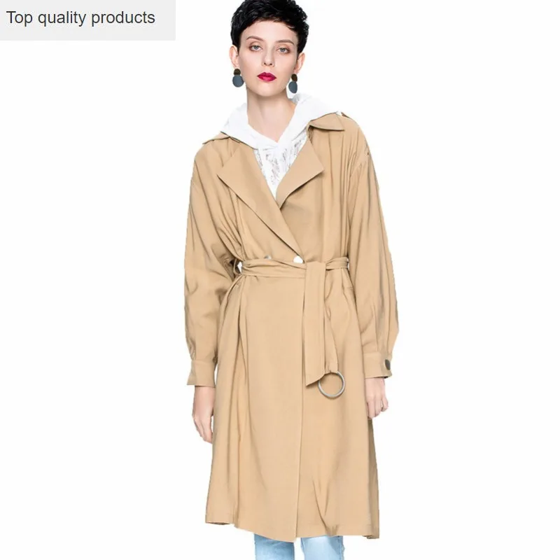 Новинка 2020 корейская модная одежда новое пальто для женщин цвета хаки ветровка